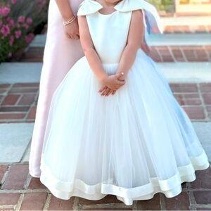Girls Flower Girl Tulle Dress